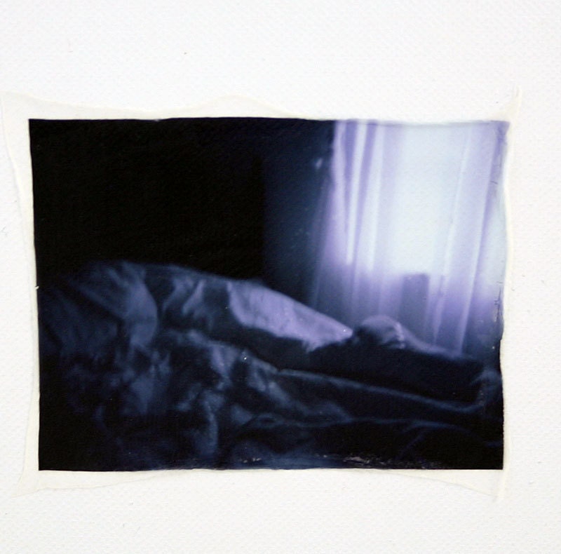 Good Morning No 2 - polaroid emulsion lift original artwork
