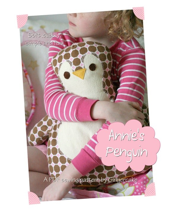 Penguin Pillow Sewing Pattern Annie's Penguin