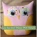 Lola the Owl PIllow PDF Pattern Simple Fun Creative