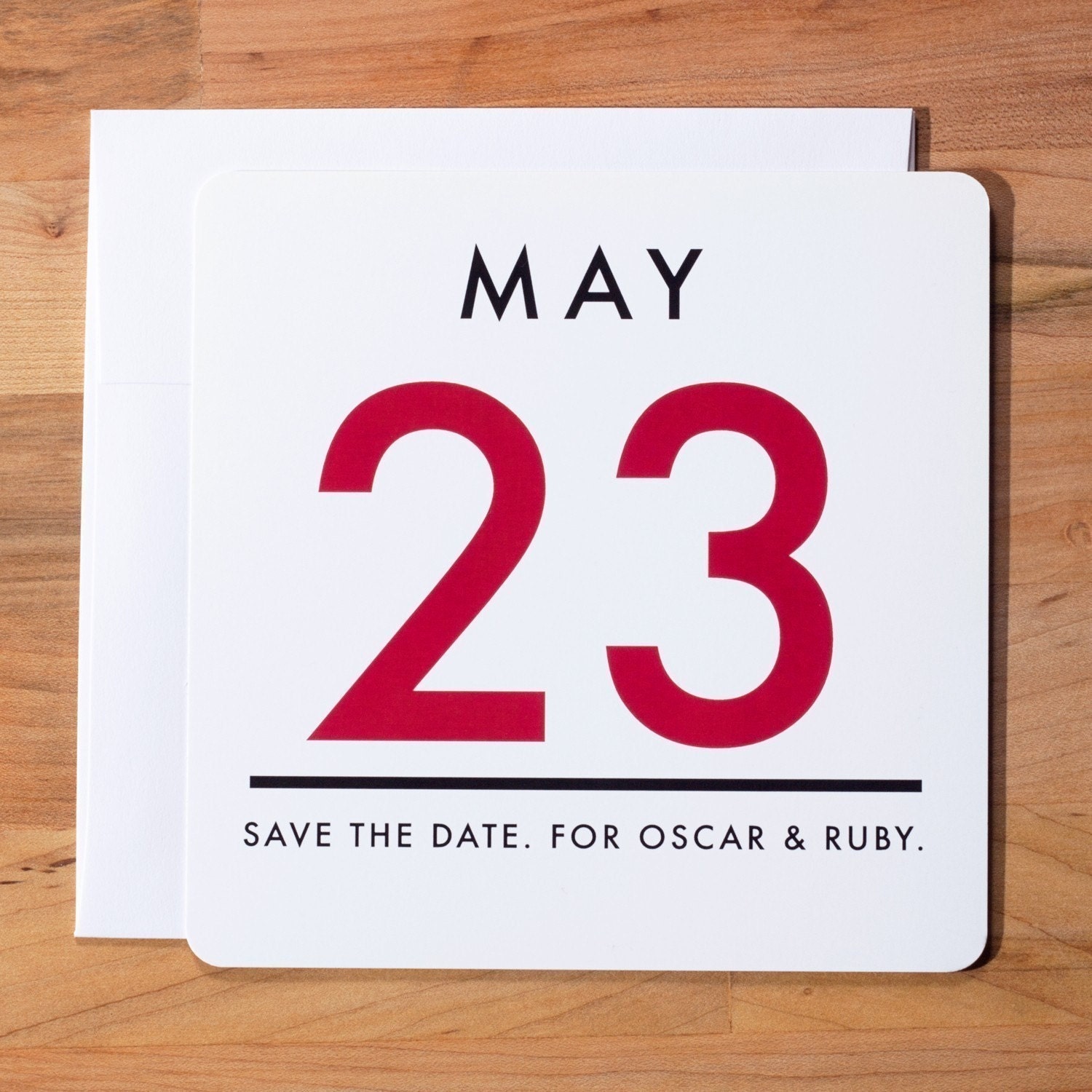 Wedding Invitation Save the Date - Vintage Calendar Save the Date Set