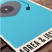 Wedding Poster - Custom Record Player Print