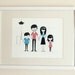 Custom Art Print - Modern Family Portraits Print