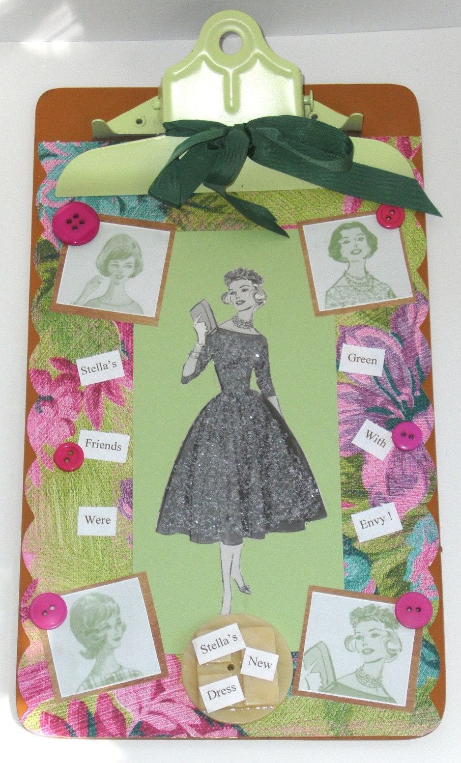 On Sale - Altered Clipboard - Stella's New Dress