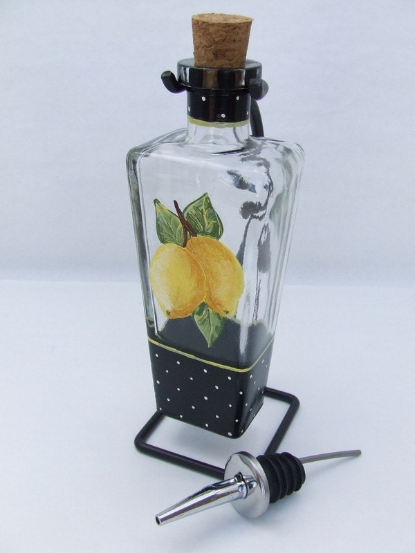 Juicy  Lemons Olive Oil Bottle
