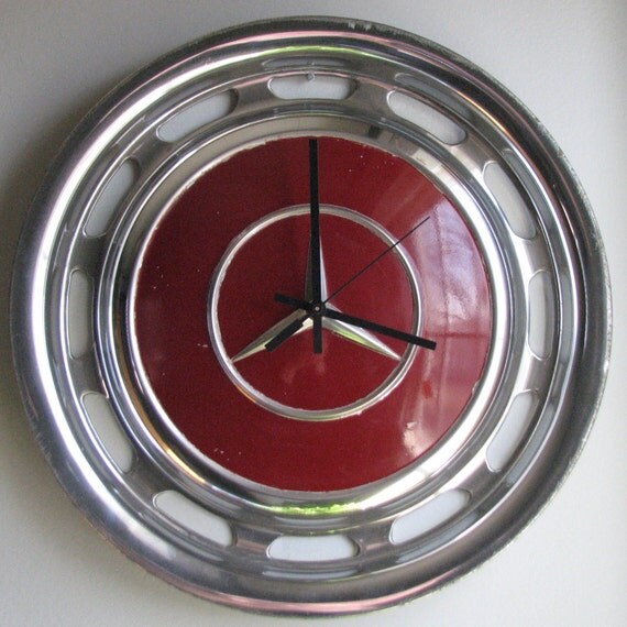 Mercedes hubcap clock #6