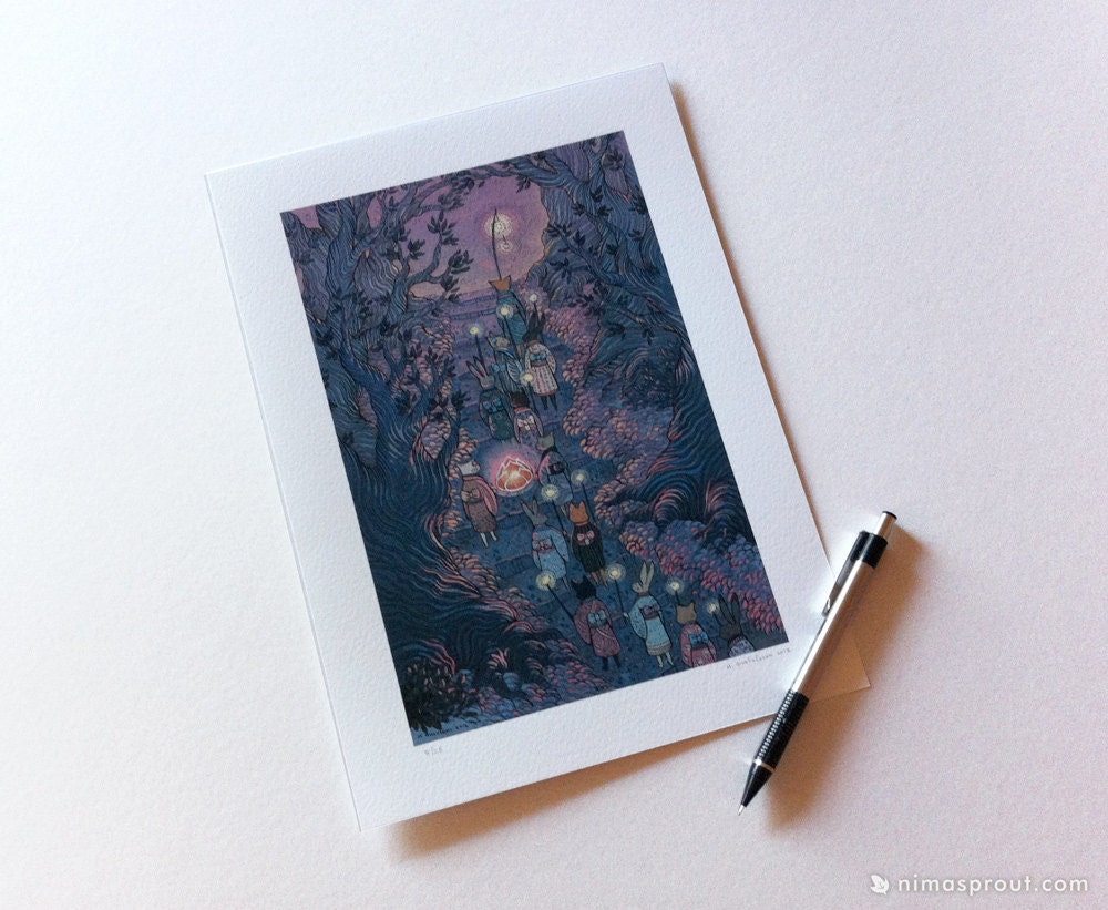 Woodland Procession - Print