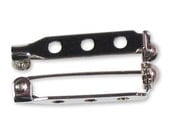 100 Stainless Steel Pin Backs - 1 inch