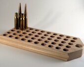 Maple 50 hole reloading block for .50 BMG