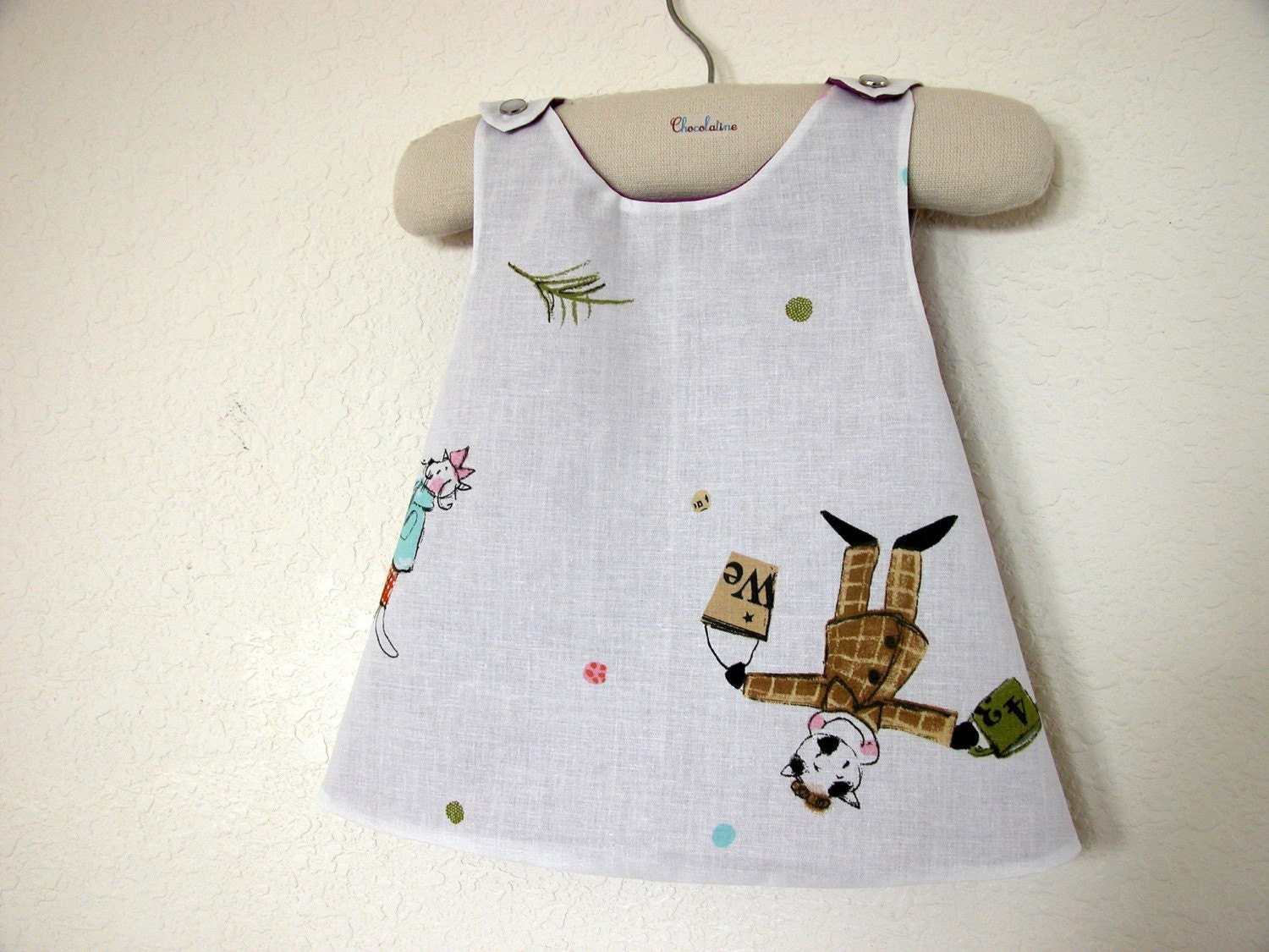French  C'est l'Ete Adorable Reversible Pinafore Top