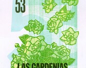 Las Gardenias : a limited edition letterpress loteria print