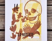 Limited Edition La Muerte : a letterpress loteria print