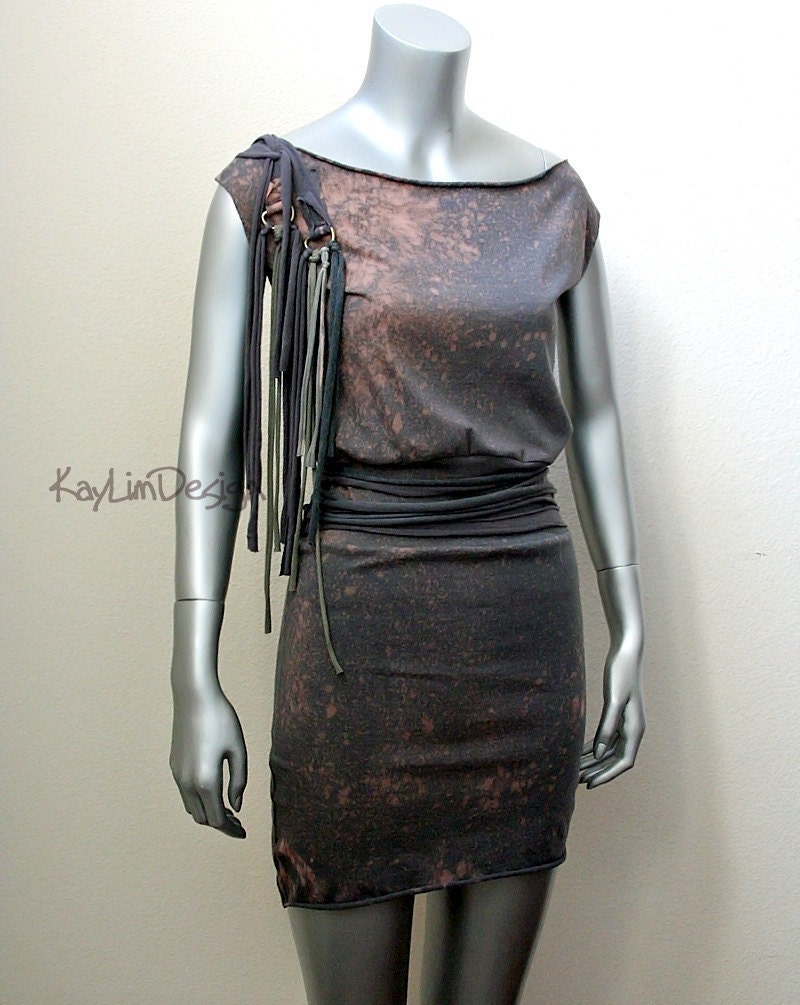 High waist cotton jersey tunic - KD142 Small