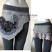 Denim hip bag with lace trim KHB040