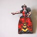 Queen of Hearts Alice in Wonderland Laser Cut Wood Brooch