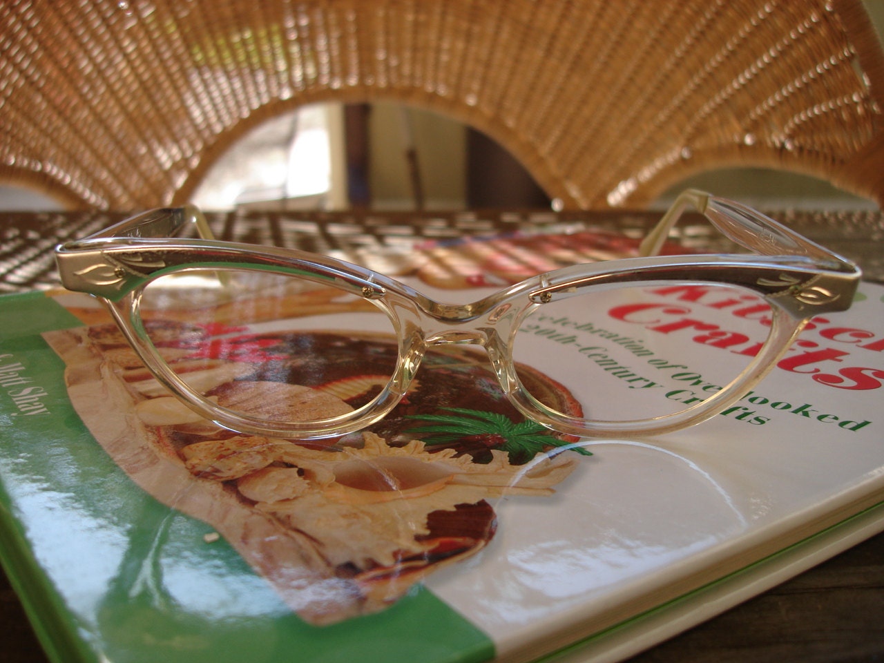 Vintage 50s Cat Eye Glasses NOS Deadstock Bonnie SIlver Frames Stella Ranae Vintage