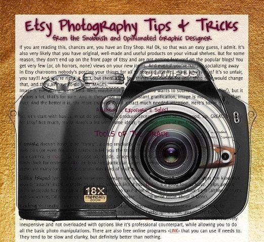 Etsy Pictures - Tips and Tricks from a Graphic Designer