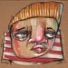 Po Boy - Original Illustration on Cardboard