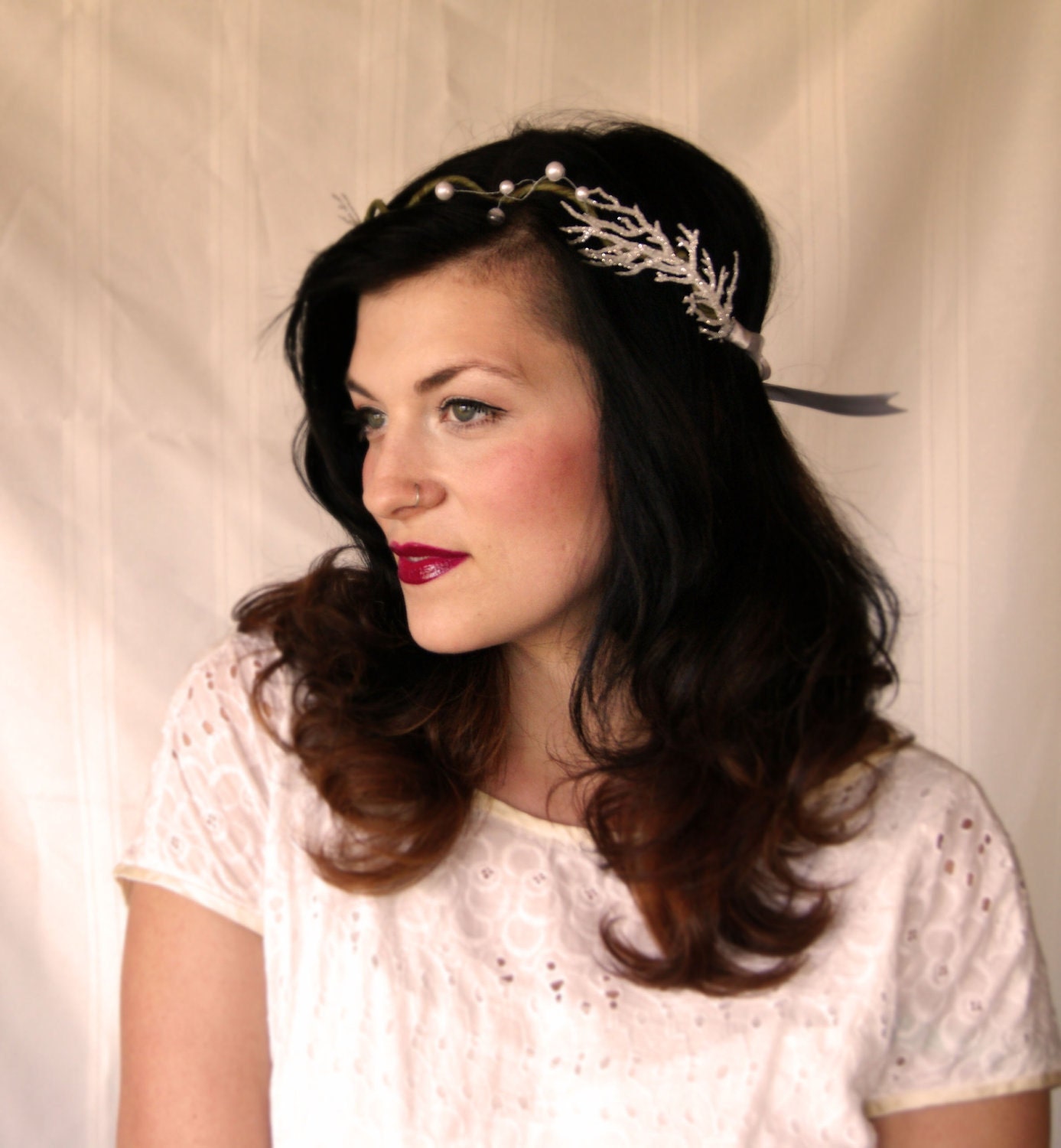 Wedding Hair Accessory - Bridal Hair AccessoriesBridal Crown with branches- Blissful Crown