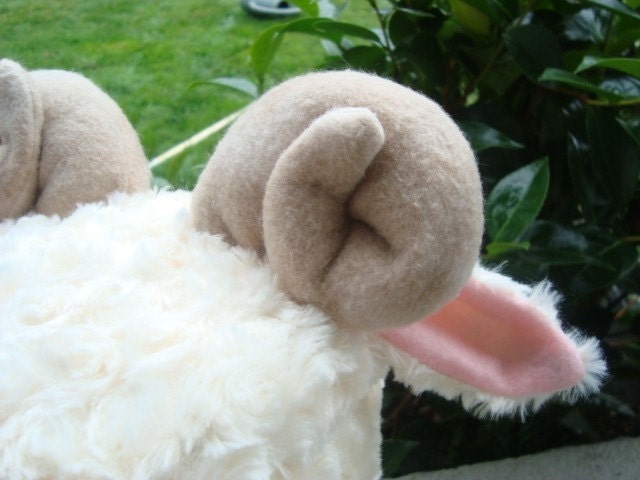 Sheep Hat, Spiral Horned ram earflap animal hat