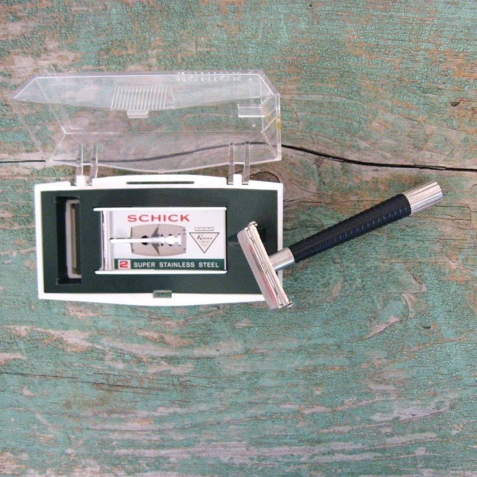 Vintage 1960s Schick Safety Razor New MIP