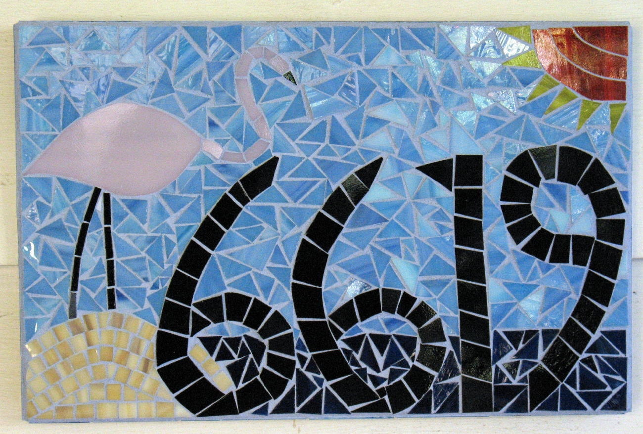 Mosaic address sign