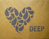 large artwork, love deep, 20x30