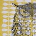 hand-printed owl, original, 11 x 14, NEW 2012 line