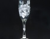 Champagne Toasting Flutes - Set of 2 - Aurora Borealis Swarovski Crystal Embellishments