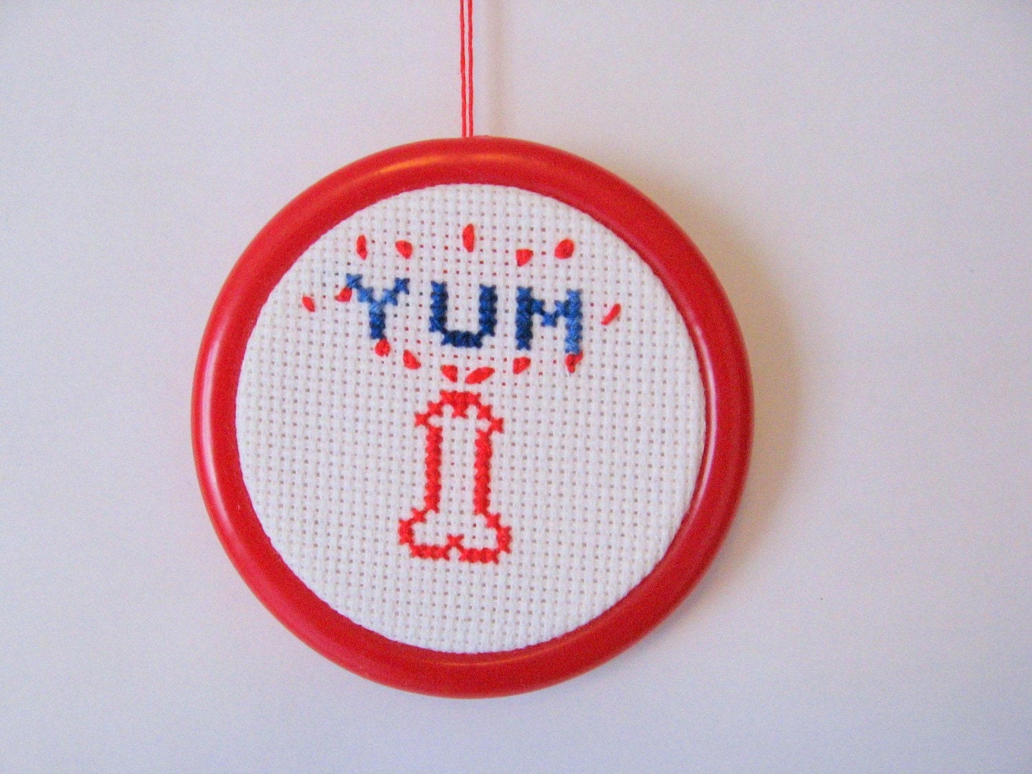 Yum Penis Cross Stitch Ornament By Maryvannote On Etsy