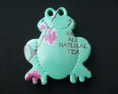 Recycled Can Magnet/Pin- Arizona Green Tea Frog