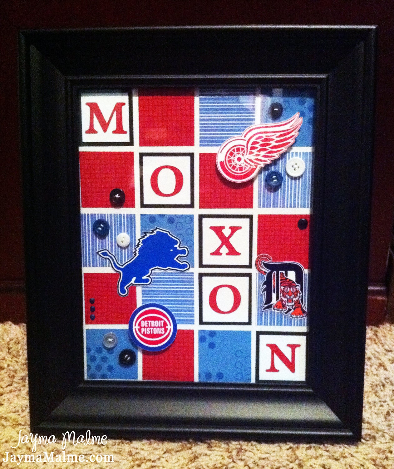 Sports Theme Baby/Child Personalized Nursery Decor (What's in a Frame)