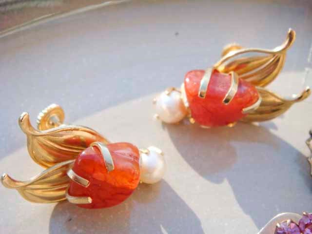 RES for mudpudlesndandylines Set of Earrings lot of 4 Vintage pairs