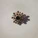 Coro Green Gold Brooch vintage sunburst brooch