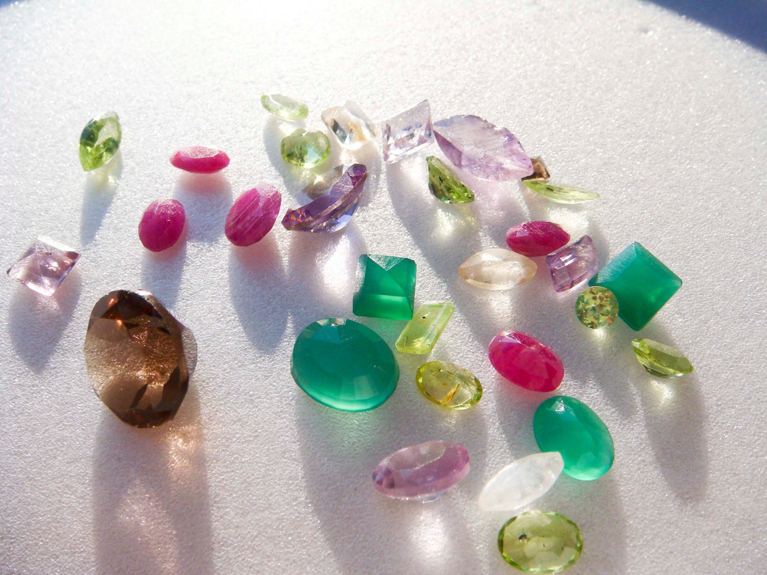 30 loose gemstones for jewelry making FREE SHIPPING