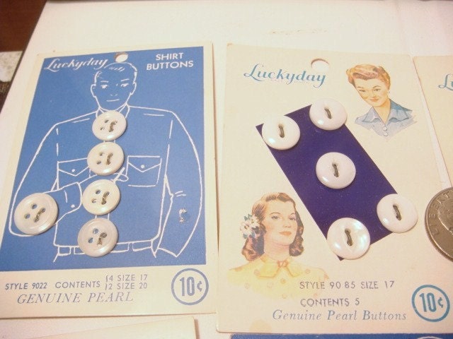 PIF Vintage Buttons Sewing lot