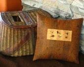 Flyfishing Rustic Decorative Pillow for the Avid Fisherman
