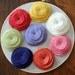 Reclaimed Wool Brooch--Soft Bloom (Purple)