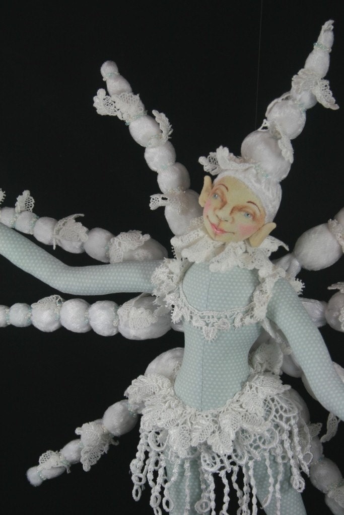 E-Pattern for Snowflake Christmas Doll or Spider Sprite Halloween Cloth Doll