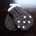 Wool Baby Mittens, Dots, 0-6 or 6-12 months