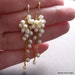 ELLA-Cluster of Pearls Cascading Bridal Earrings