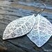 FOLIO-Matte Silver Leaf Earrings