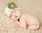 Baby Girl Hat ... Newborn Photo Prop ... St. Patricks Day Hat ... 0 Clover Hat ... Vintage Baby Hat ... Lucky Lady