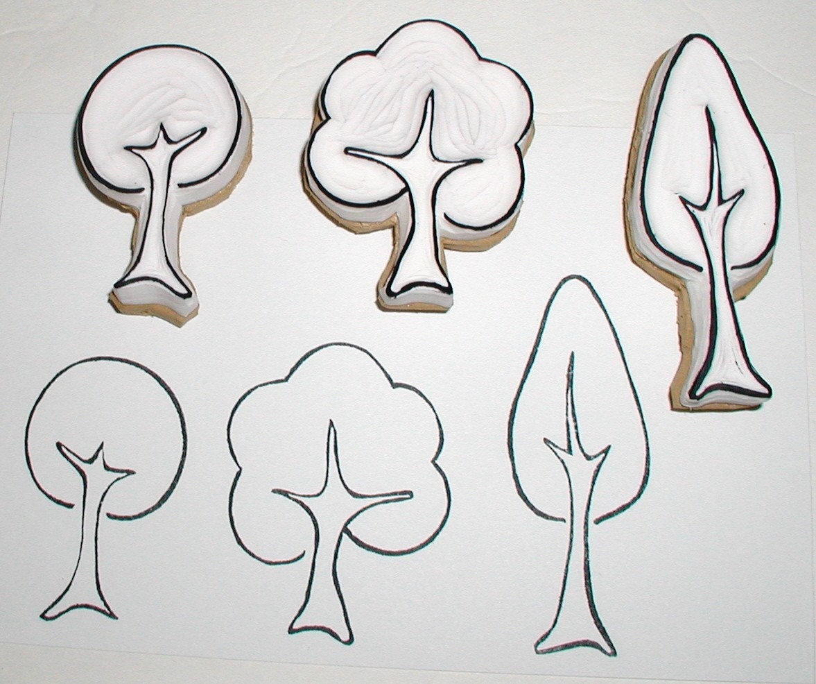 little tree stamp set (3)