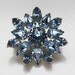 RESERVED for Jamieslyedesigns - Vintage Rhinestone Brooch Scatter Pin jewelry1950s Ice Blue