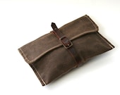 Waxed Canvas Bike Tool Bag Wrap