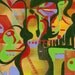African American artist S.Guay. Abstract art, Original art.