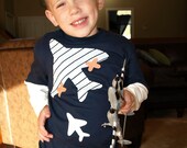 NEW... Fighter Jet Applique T-shirt... Neemies