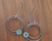 Poppy Earrings black sterling silver