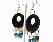 WOMEN'S JEWELRY: Earrings Dangle Wood Shell