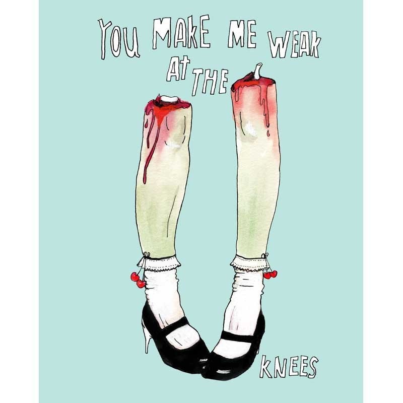 Zombie Leg Love - Art Print